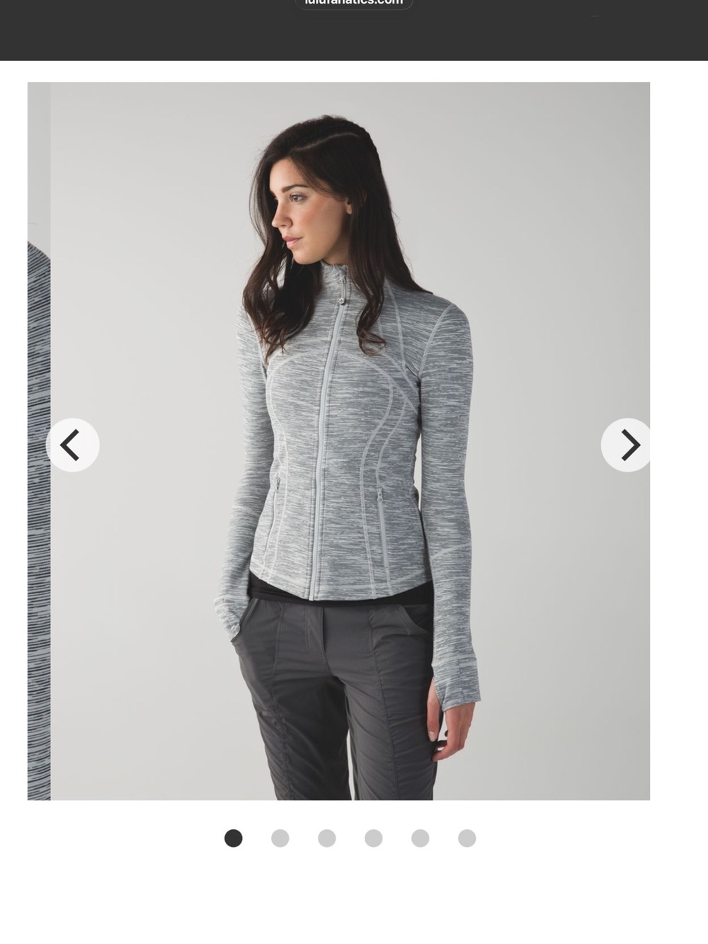 Lululemon Define Jacket in Space Ice Gray Alpine White